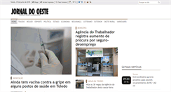 Desktop Screenshot of jornaldooeste.com.br