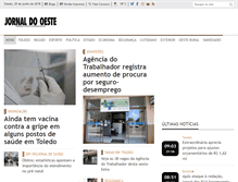 Tablet Screenshot of jornaldooeste.com.br